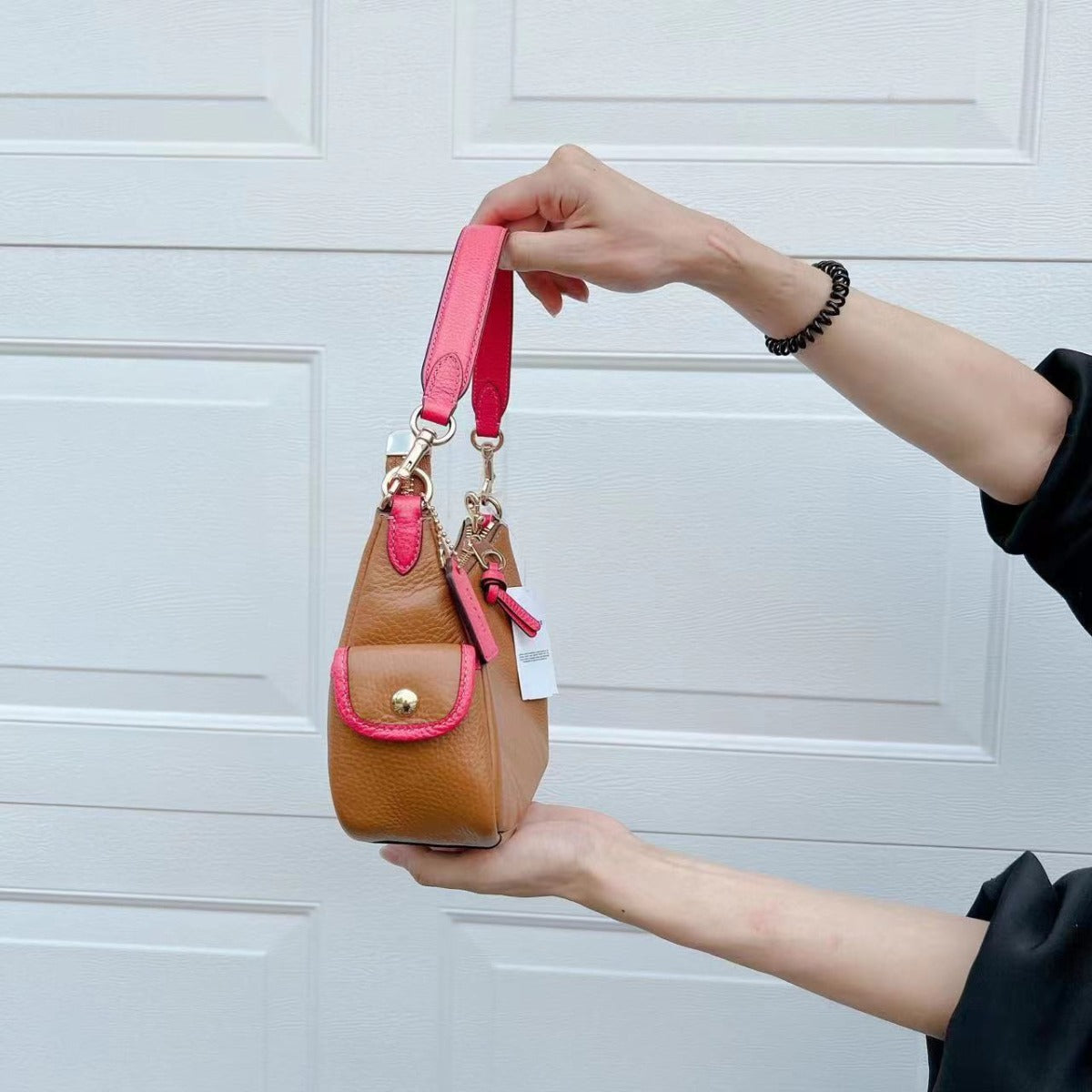 Coach C8156 Pennie Shoulder Bag 25 In Penny/Bold Pink Coach C8156 Pennie Shoulder Bag 25 In Penny/Bold Pink